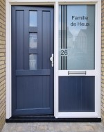 Raamfolie voordeur triple stripes